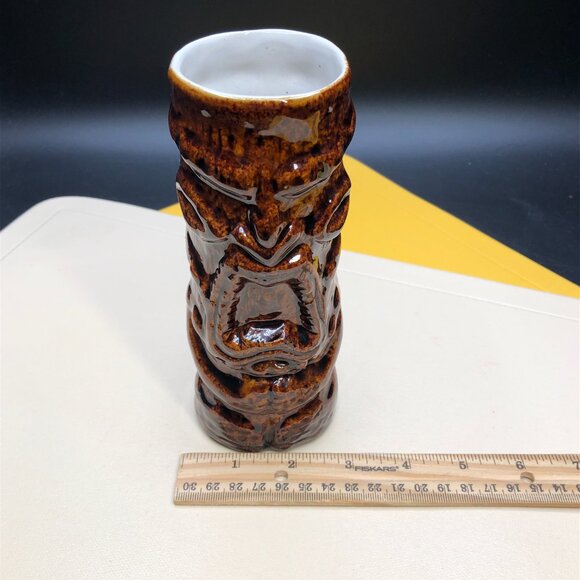 Vintage KON TIKI Restaurant Sheraton Montreal Totem Tumbler: by DAGA Hawaii - Picture 10 of 11